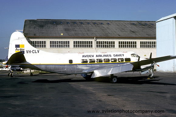 Avdev Airlines Davey De Havilland Heron VH-CLV (1982)