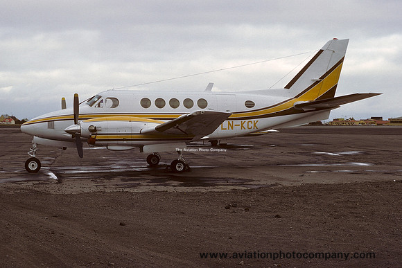 Beech 100 King Air LN-KCK at Reykjavik