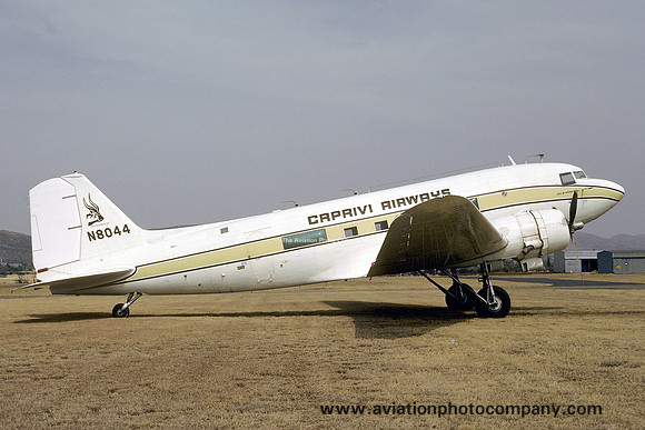 Caprivi Airways Douglas DC-3A N8044 (1978)