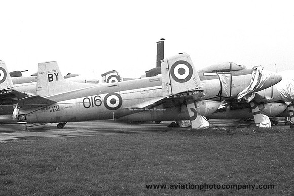 Royal Navy AHU Abbotsinch Supermarine Attacker FB.2 WA513/BY016 (1957)