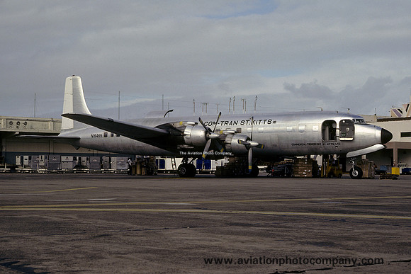 Com-Tram Douglas DC-7C(F) N16465 (1979)