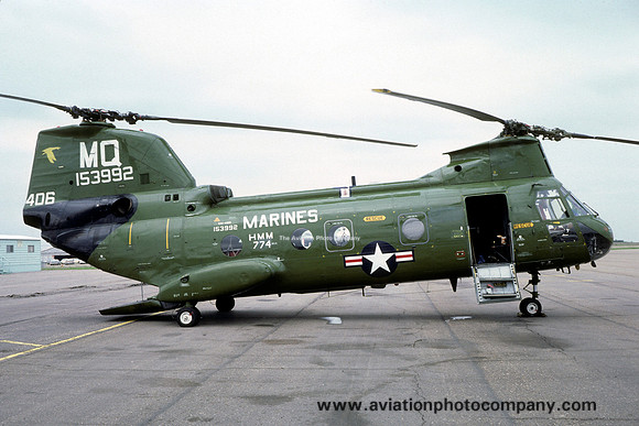 USMC HMM-774 Vertol CH-46D 153992/MQ406 (1979)