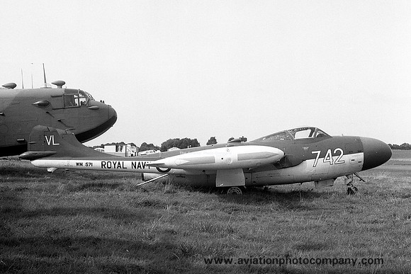 Royal Navy De Havilland Sea Venom FAW.22 WM571 at the Skyfame Museum