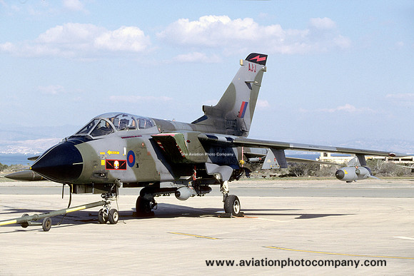 RAF 617 Squadron Panavia Tornado GR.1 ZA457/AJ-J at RAF Akrotiri (2000)