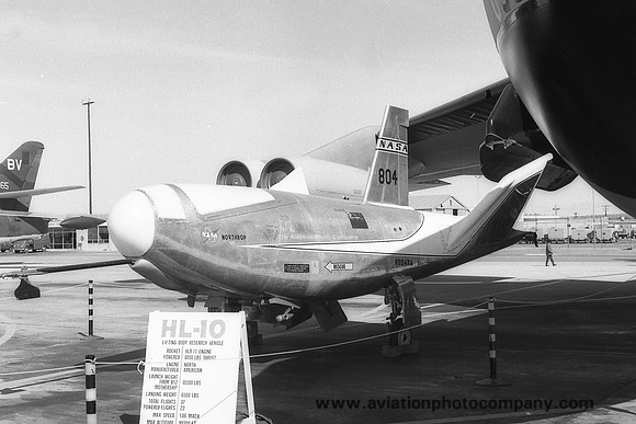 NASA Northrop HL-10 N804NA at Edwards AFB (1972)