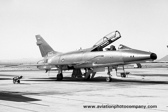 USAF Arizona ANG 152 TFTS North American F-100F Super Sabre 56-3825 (1976)