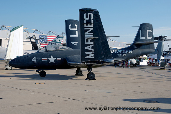US Marines VMF-122 McDonnell F2H-2 Banshee 124988 displayed at MCAS Miramar (2011)