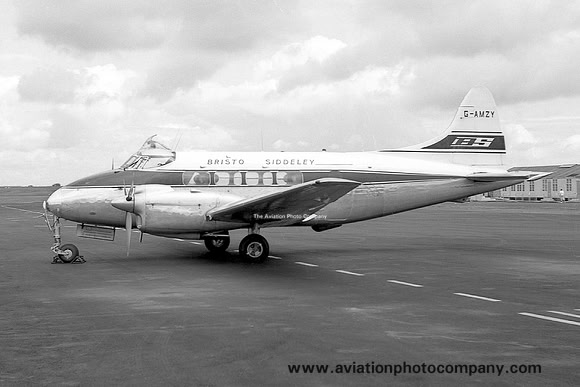 Bristol Siddeley De Havilland Dove G-AMZY at Newcastle Woolsington (1963)