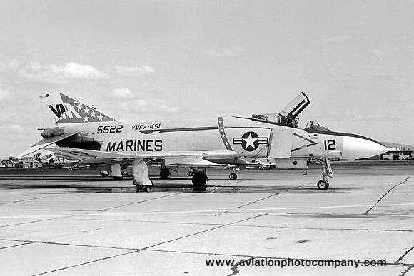 US Marines VMFA-451 McDonnell F-4J Phantom 155522/VM-12