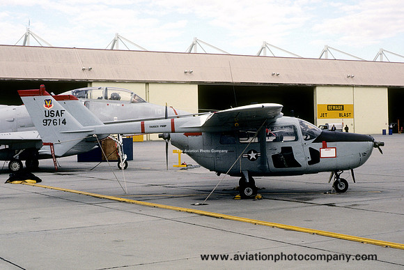 USAF California ANG 196 TASS Cessna O-2A Skymaster 69-7614 (1980)