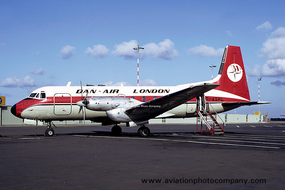 Dan Air London Hawker Siddeley HS.748 G-ASPL (1975)