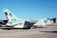 US Navy VF-202 Chance F-8H Crusader 147068/AF-206 at MASDC Davis Monthan (1976)