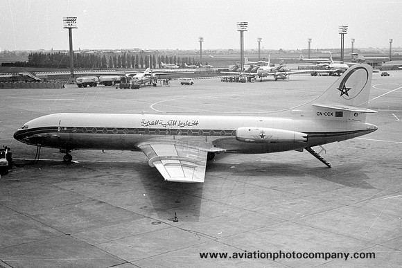 Royal Air Maroc Sud Caravelle CN-CCX at Paris Orly (1967)