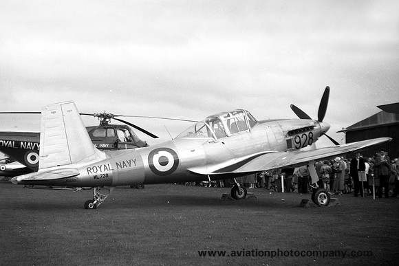Royal Navy Lossiemouth Station Flight Boulton Paul Sea Balliol WL730/928 (1958)