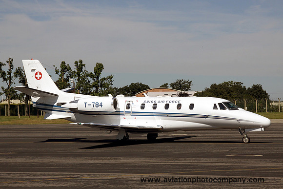 Swiss AF Cessna 560XL T-784 at RIAT Fairford (2014)
