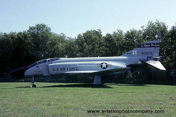 USAF North Dakota ANG McDonnell F-4D Phantom 64-0972 displayed at Hector Field (1992)