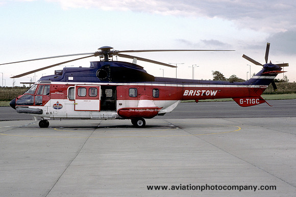 Bristow Helicopters/Amoco Aerospatiale AS.332L1 G-TIGC (1984)