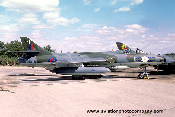 RAF 58 Squadron Hawker Hunter FGA.9 XJ686/41 (1976)