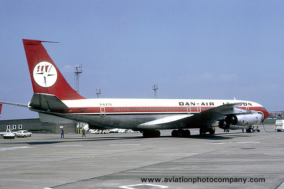 Dan Air London Boeing 707-300 G-AZTG (1974)