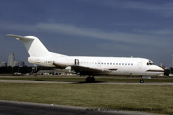 Fokker F-28 LV-WZC at Buenos Aires (1998)