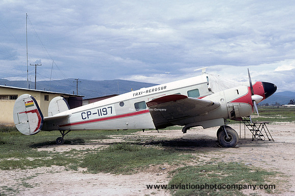 Taxi Aerosur Beech Model 18 CP-1197 (1979)