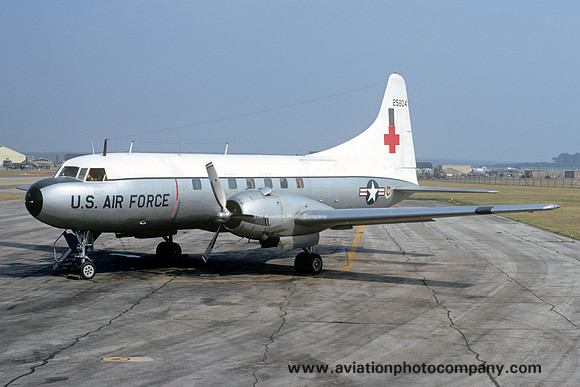 USAF 322 TAW Convair C-131A 52-5804 at RAF Lakenheath (1972)