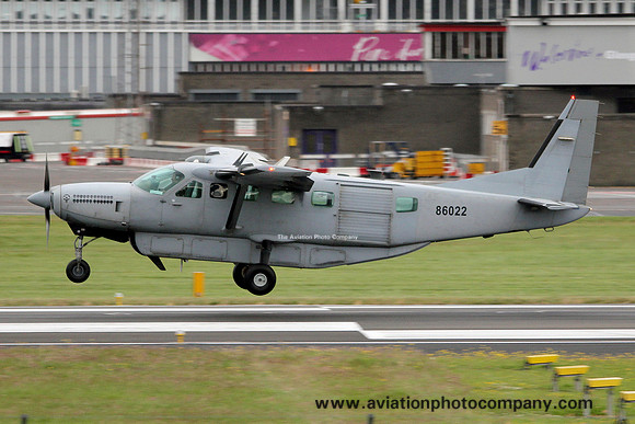 US Army Cessna 208 86022 at Prestwick (2012)