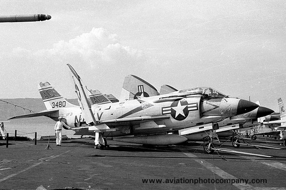 US Navy VF-31 McDonnell F-3B Demon 143480/AC-114 on board USS Saratoga (1959)