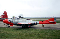 Royal Navy De Havilland Sea Vampire T.22 XG743 at Duxford (1979)