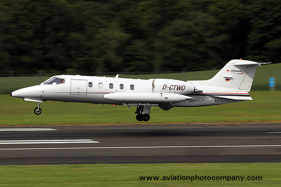 Air Alliance Learjet 35A D-CTWO at Prestwick (2022)