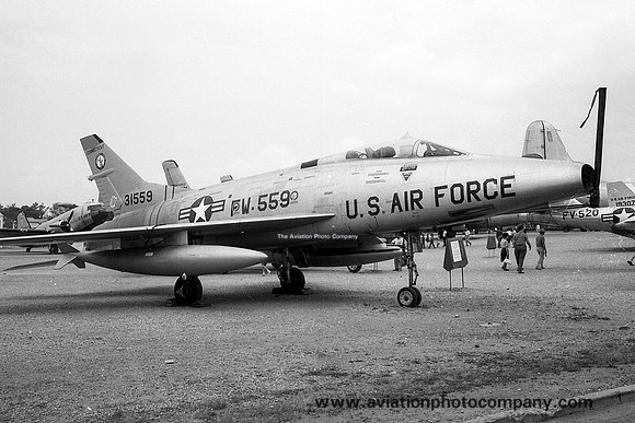 USAF Connecticut ANG 118 TFS North American F-100A Super Sabre 53-1559