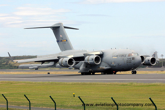 USAF 305/514 AMW McDonnell Douglas C-17A 07-7178 at Lajes (2014)