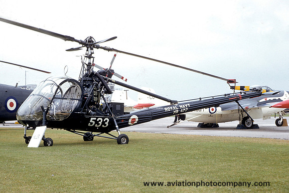 Royal Navy 705 Squadron Hiller HT-1 XB477/533 (1962)