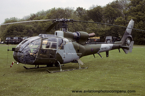 Royal Marines 3 CBAS Westland Gazelle AH.1 XW851 at Middle Wallop (1994)