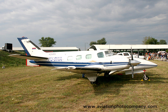 Beech A60 Duke YU-BWA at Kecskemet (2008)