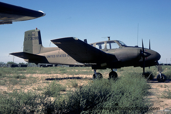 US Army Alabama ArNG Beech U-8D Seminole 57-3098 at MASDC Davis Monthan