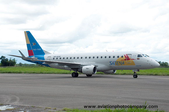 SATENA Embraer ERJ-170 HK-4528/FAC-1180 at Villaviciecio (2013)