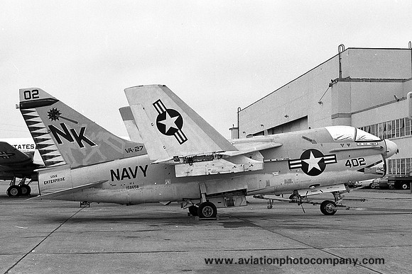 US Navy VA-27 LTV A-7E Corsair 158658/NK-402 (1975)