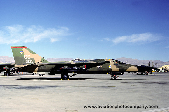 USAF 27 TFW 522 TFS General Dynamics F-111D Aardvark 68-0135/CC at Nellis AFB (1979)