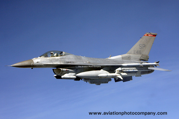 USAF 52 FW 480 FS GD F-16C 91-0416/SP Air to Air (2014)