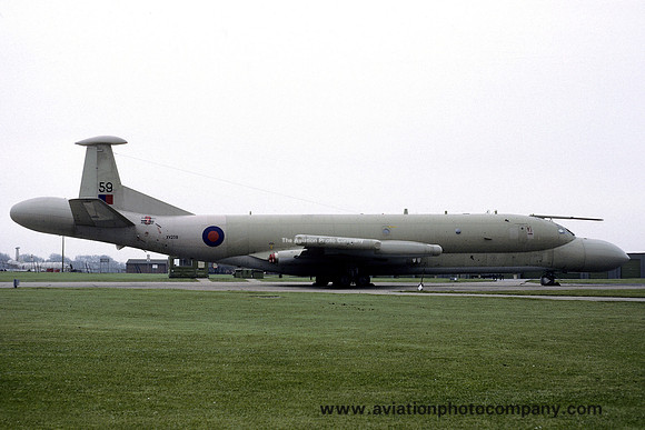 RAF Hawker Siddeley Nimrod AEW.3 XV259 stored at RAF Waddington (1988)