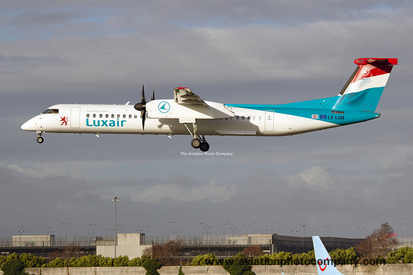 Luxair DHC-8-402NG LX-LGM at Manchester (2024)