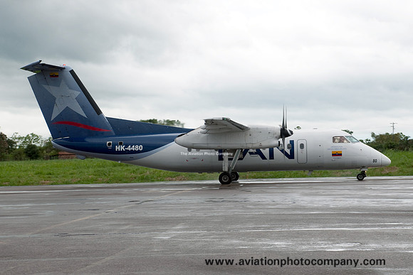 LAN Colombia DHC-8-200 HK-4480 at Villaviciecio (2013)