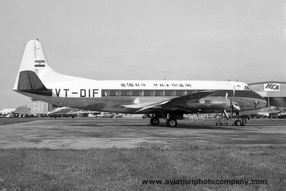 Indian Airlines Vickers 768D Viscount VT-DIF (1957)
