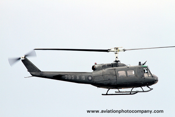 Taiwanese Army 32 Squadron Bell UH-1H 385 at Keujien (2013)