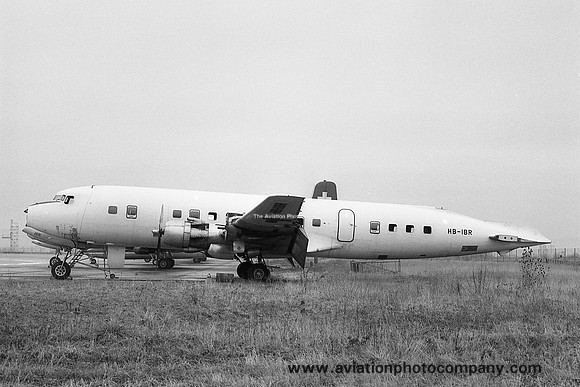 Douglas DC-6B HB-IBR at Basle (1969)