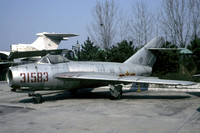 PLAAF Shenyang J-5 31583 displayed at the China Aviation Museum Datangshan (1997)