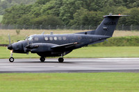 US Army Beech 300 King Air N166BA at Prestwick (2012)
