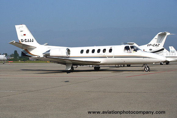 EFS Flug Service GmbH Cessna S550 Citation S/II D-CJJJ at Geneva (2008)