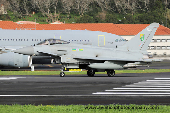 RAF 3 Squadron BAE Typhoon FGR.4 ZK432 at Lajes (2024)